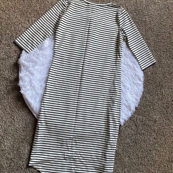Lou Lou Striped Maternity Nursing Dress Womens Size Small - Picture 2 of 10